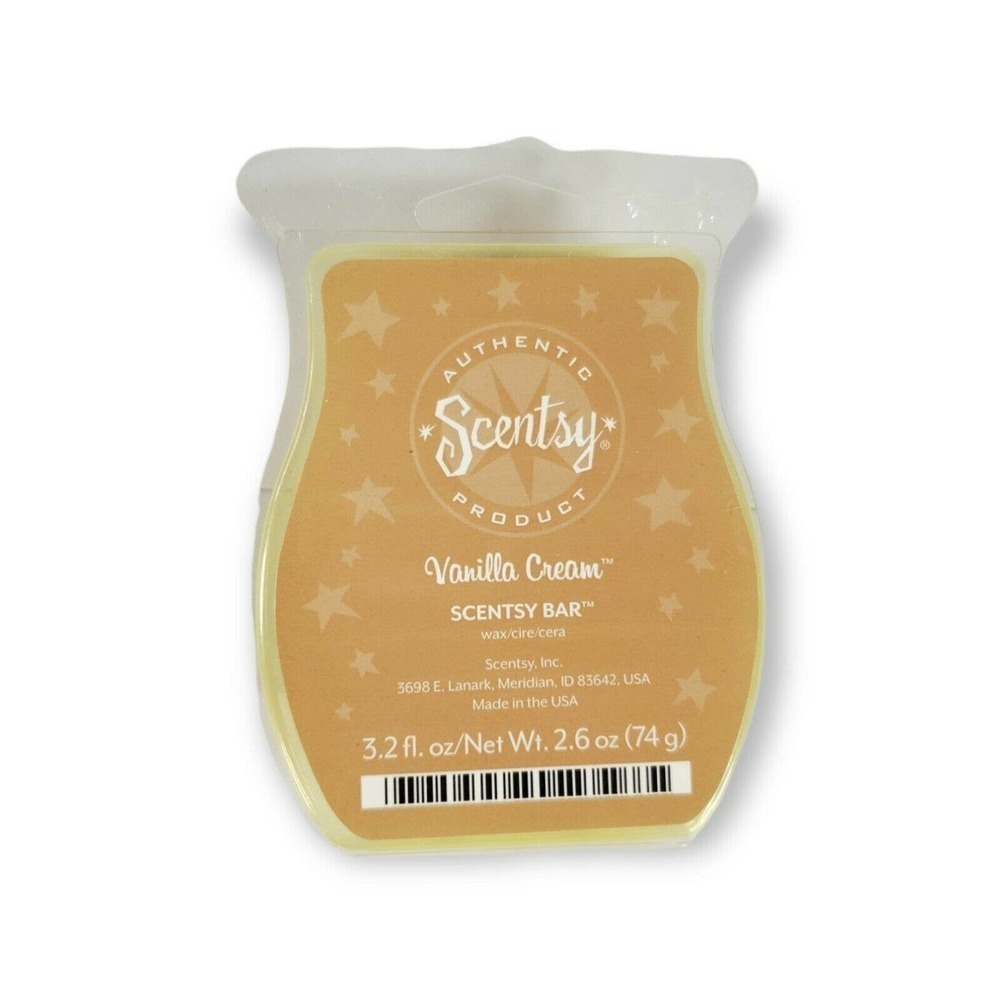 SCENTSY VANILLA CREAM WAX‎ BAR ~ FULL SIZE ~ 3.2oz ~ NEW RETIRED VHTF